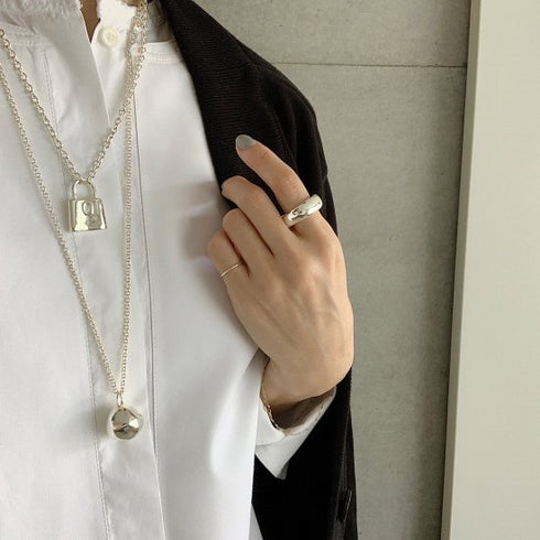 wonky ball necklace